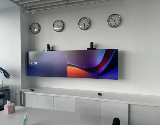 Обустройство небольших помещений системами видео конференц связи.